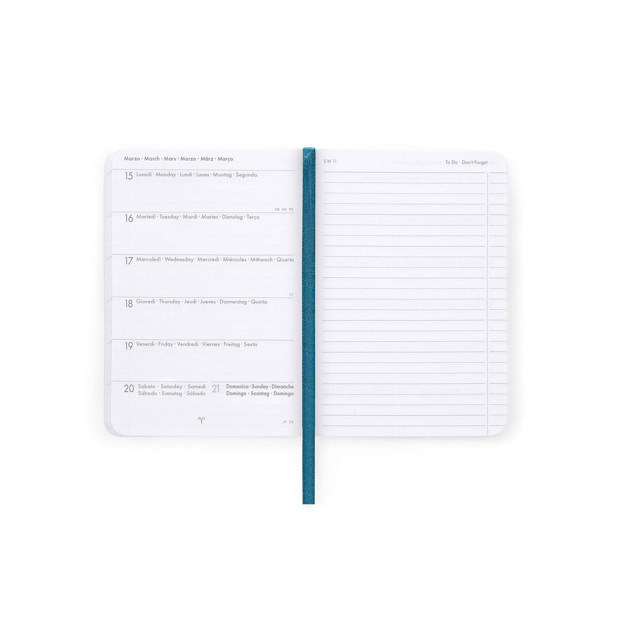 Agenda 2026/2027 Semainier Photographique 16 Mois - Travel Stickers - Small Avec Section pour Notes