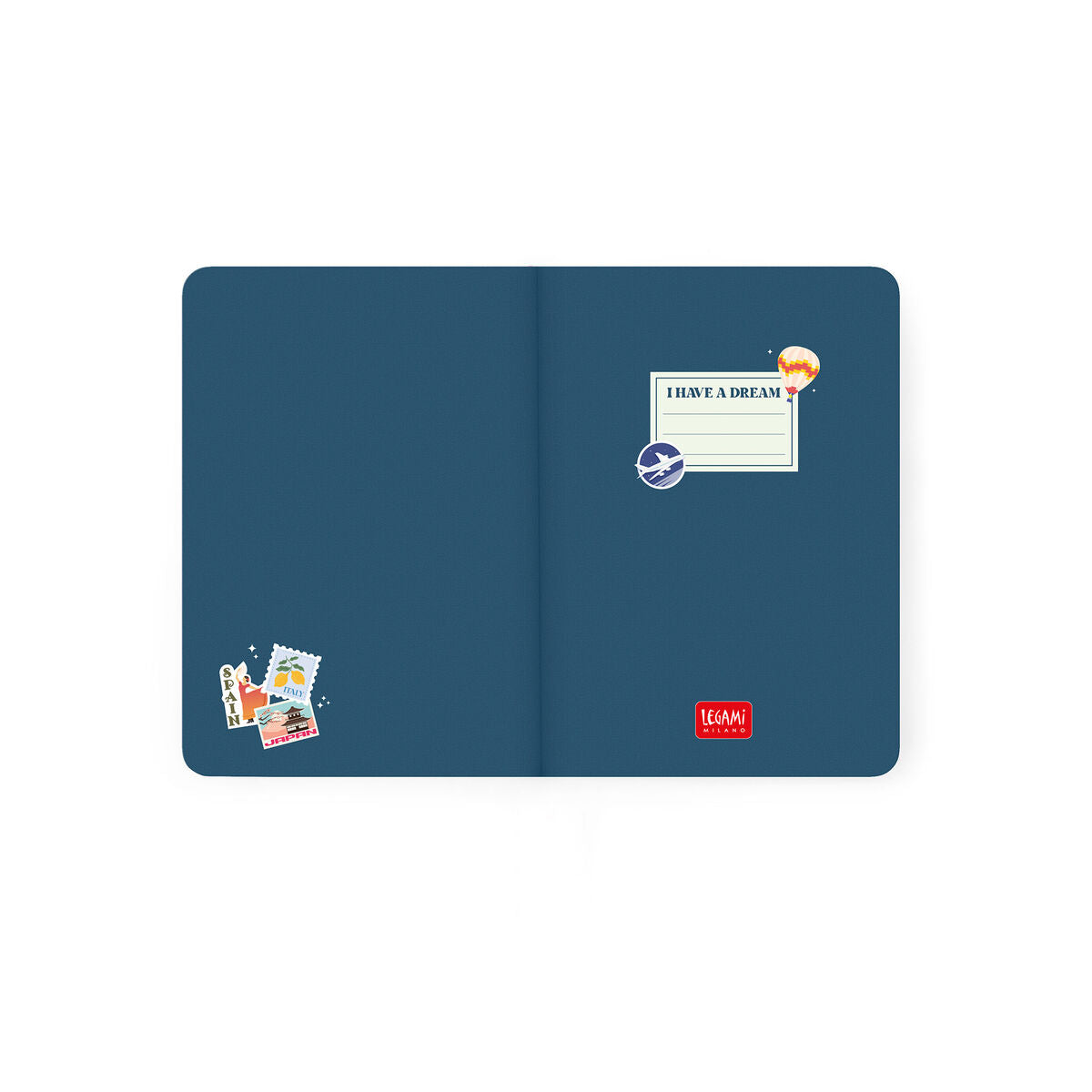 Agenda 2026/2027 Semainier Photographique 16 Mois - Travel Stickers - Small Avec Section pour Notes