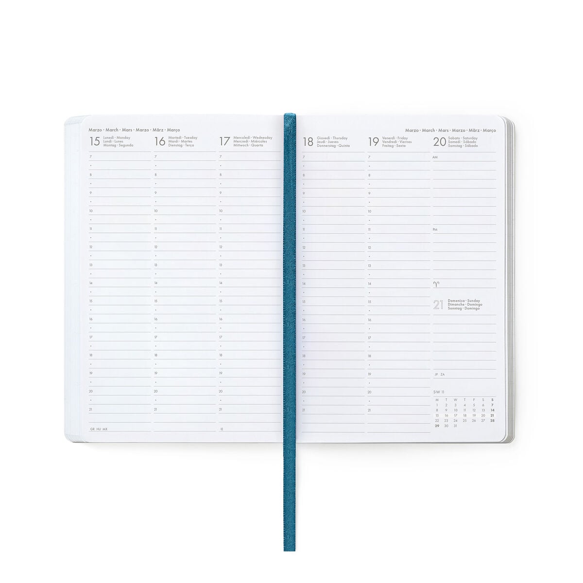 Agenda 2026/2027 Semainier Photographique 16 Mois - Travel Stickers - Medium