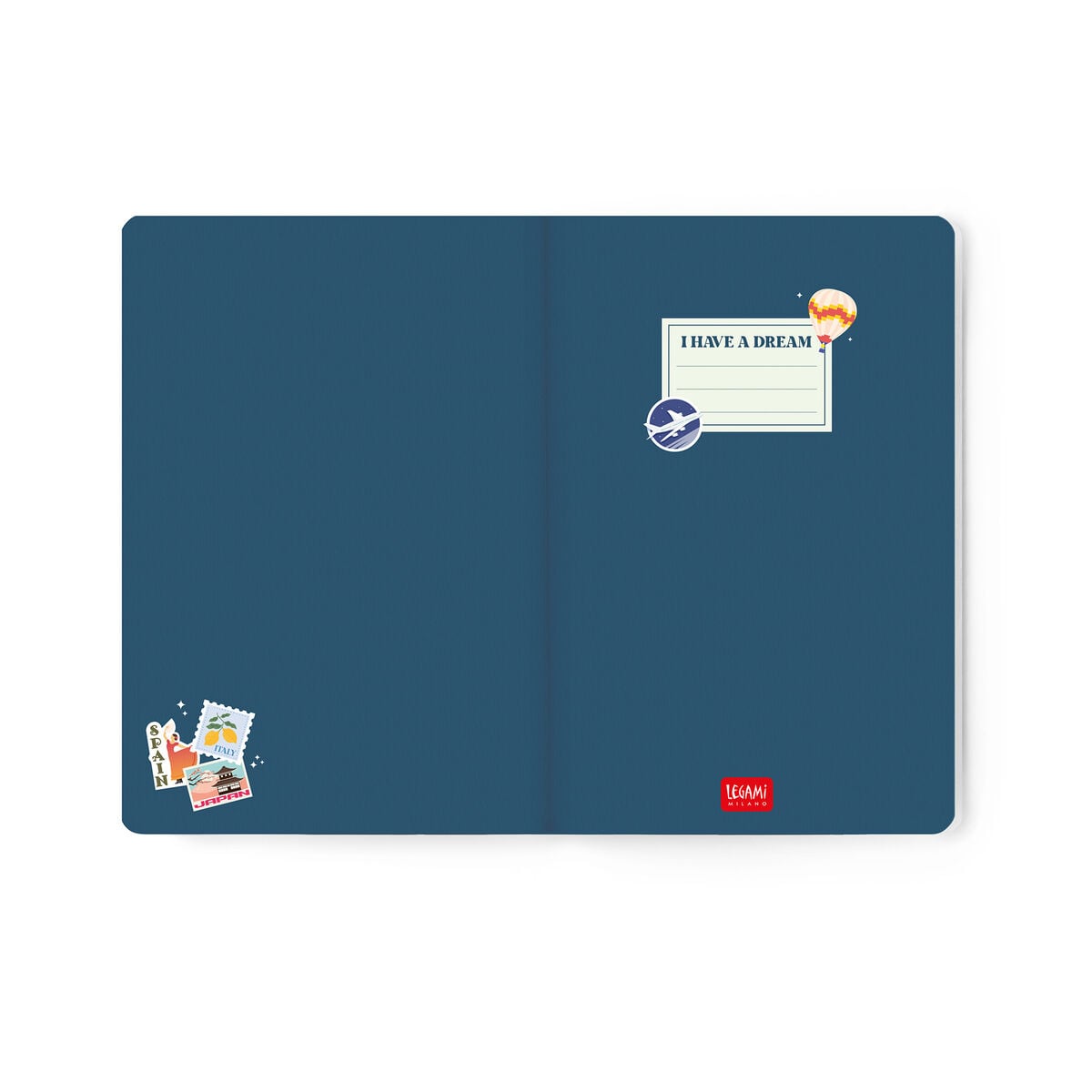 Agenda 2026/2027 Semainier Photographique 16 Mois - Travel Stickers - Medium
