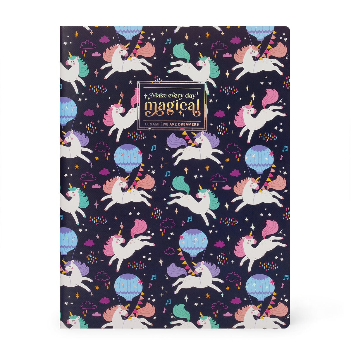 Cahier Ligné B5 à Couverture Rigide Illustré - Licorne