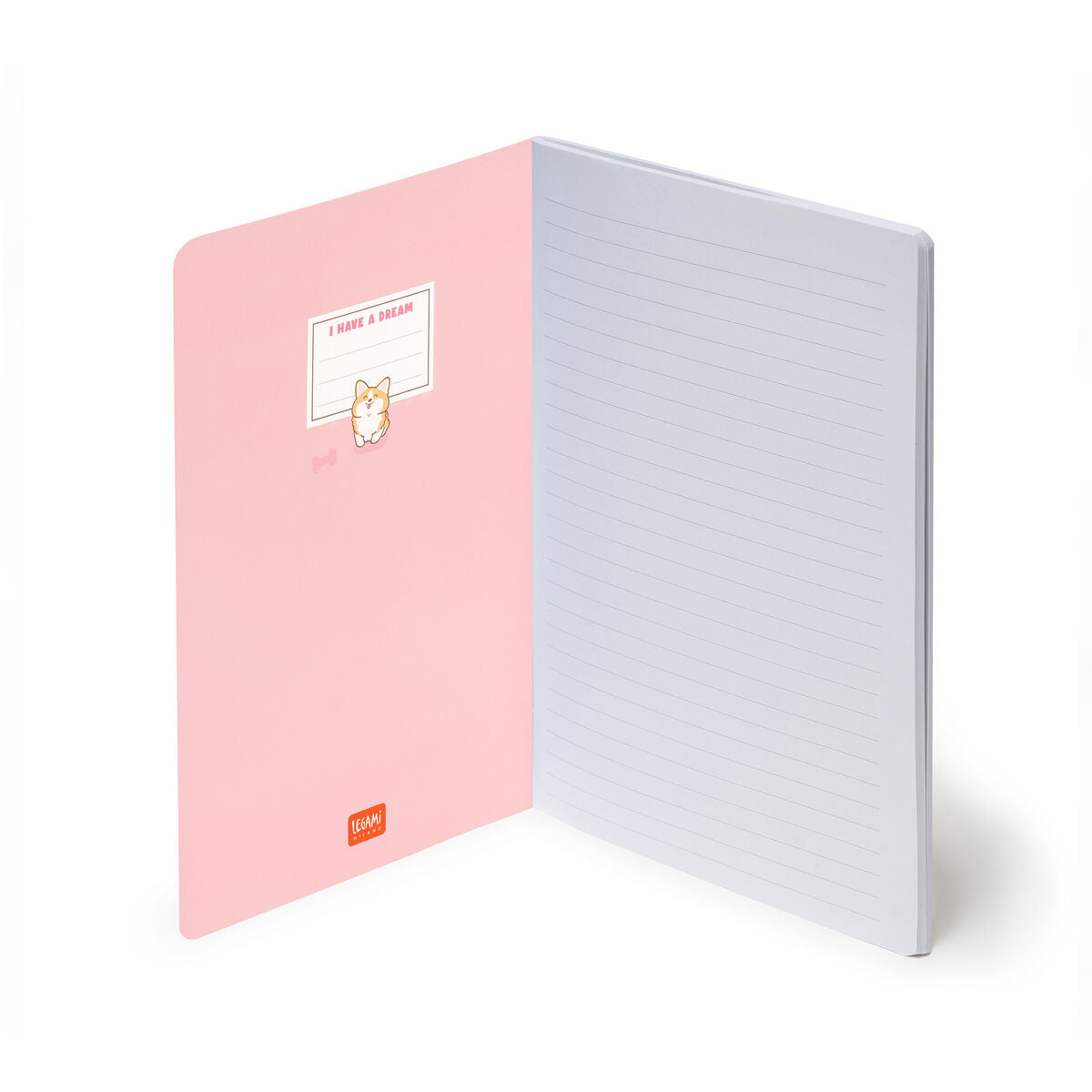 Cahier Ligné B5 à Couverture Rigide Illustrée - Corgi