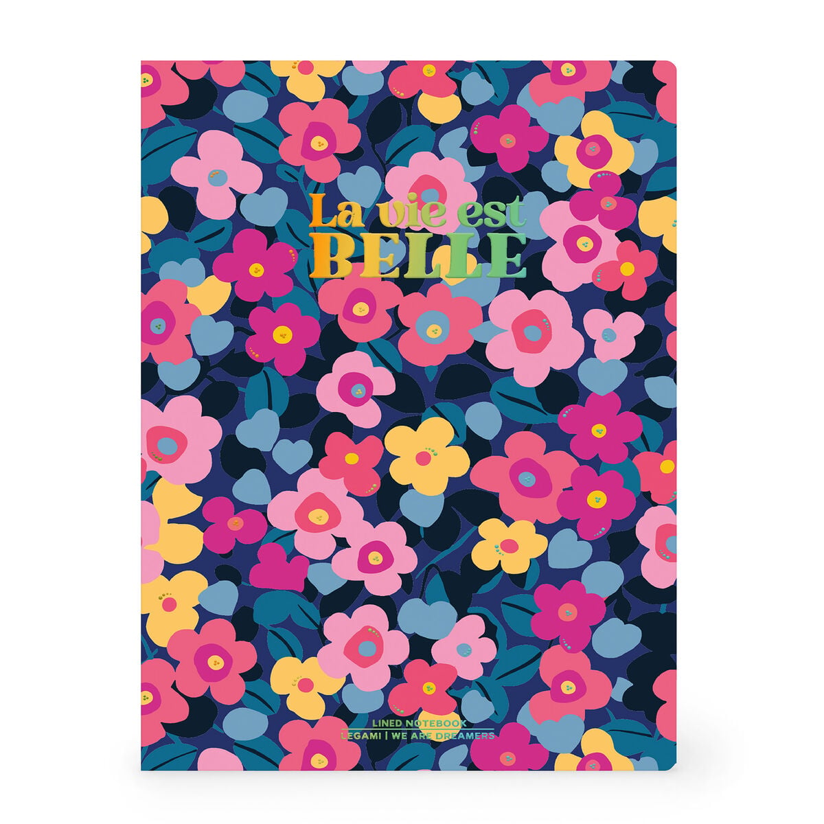 Cahier Ligné B5 à Couverture Rigide Illustré - Fleurs