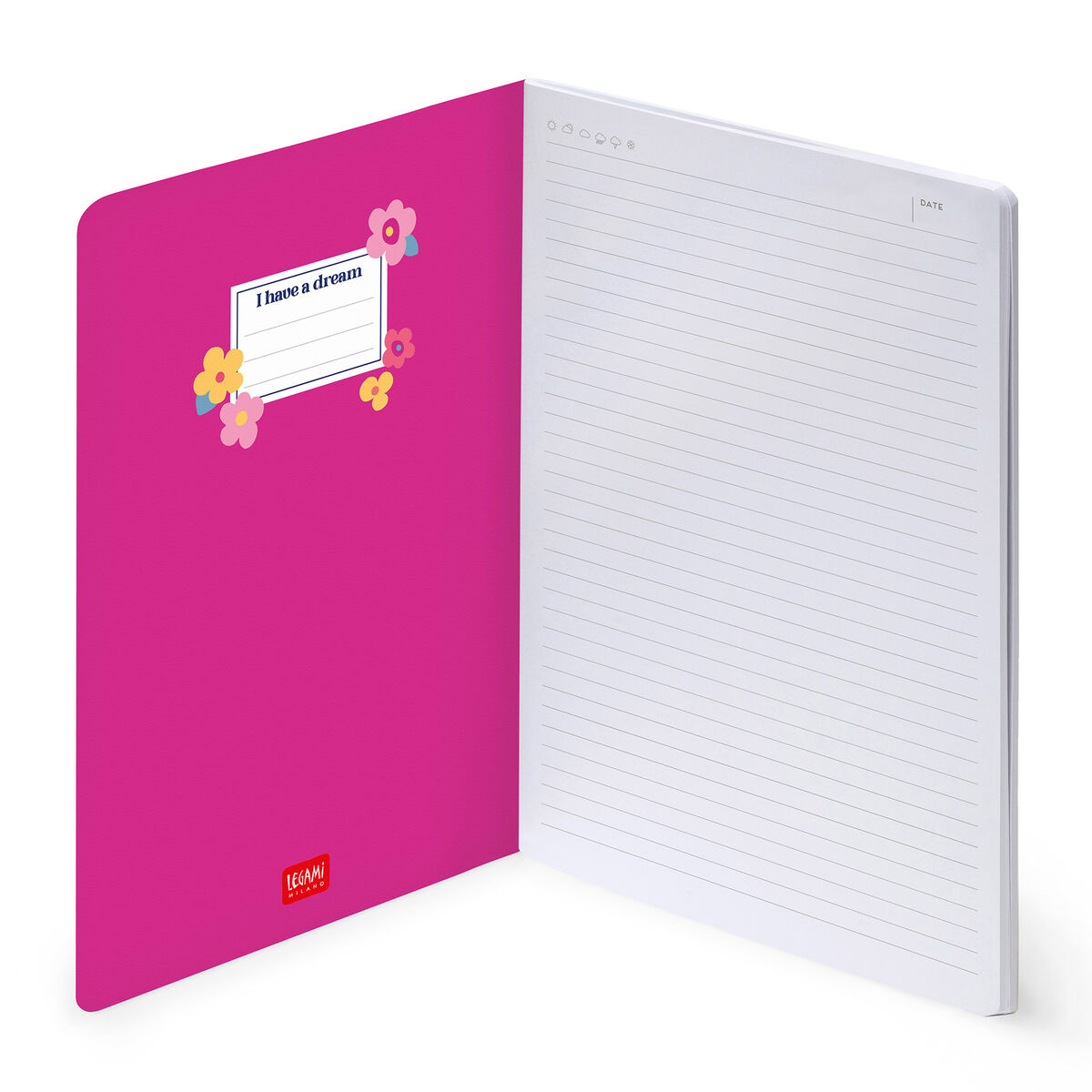Cahier Ligné B5 à Couverture Rigide Illustrée - Flowers
