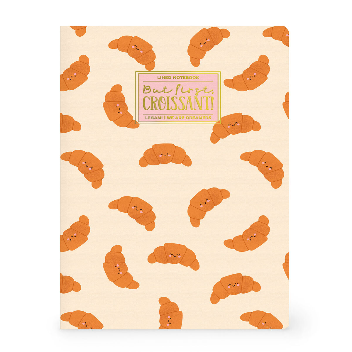 Cahier Ligné B5 à Couverture Rigide Illustré - croissant