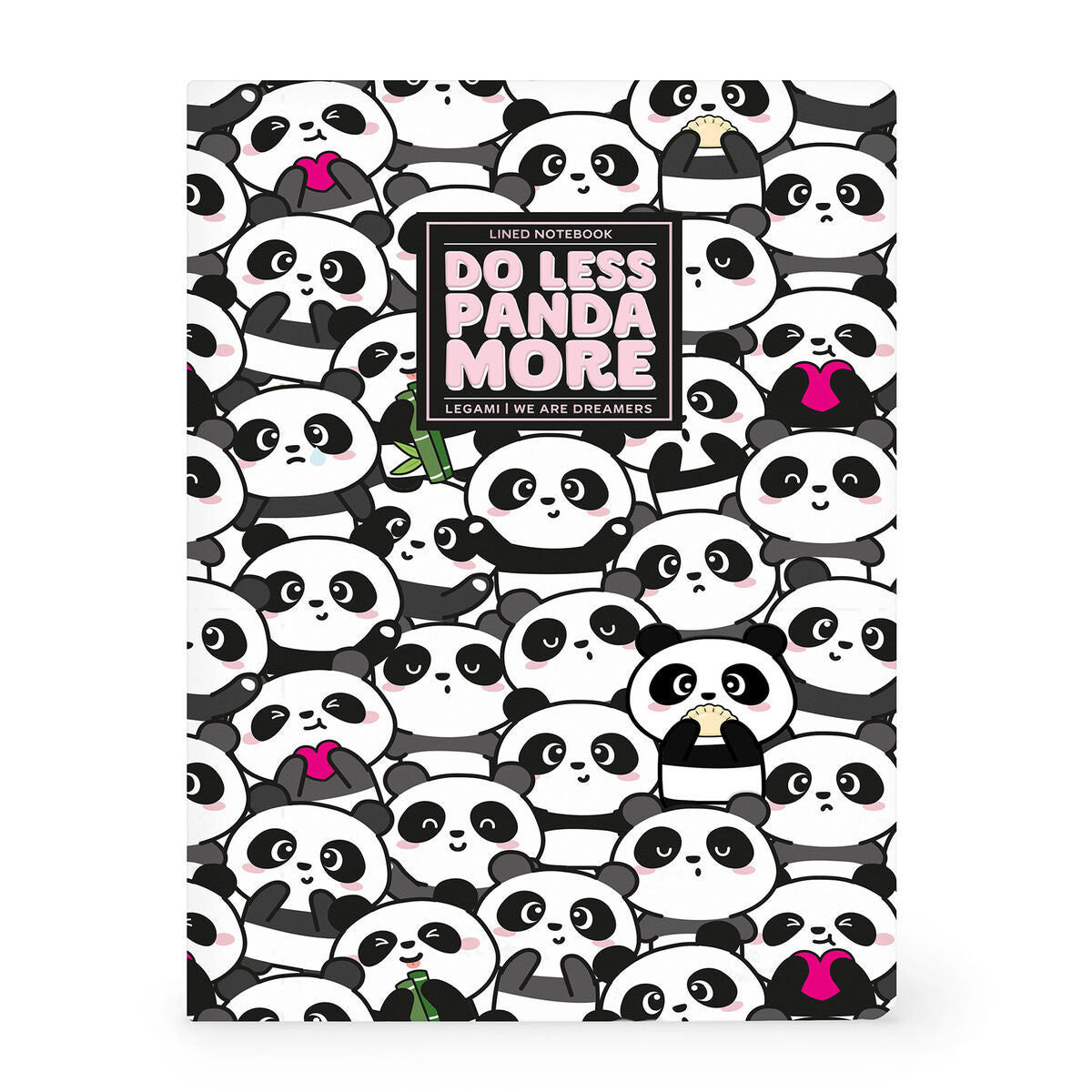 Cahier Ligné B5 à Couverture Rigide Illustré - Panda