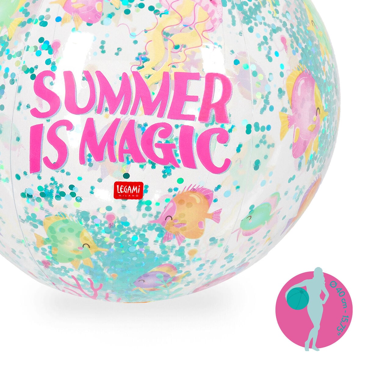 Ballon de Plage Gonflable Summer is Magic - Glitter Beach Ball