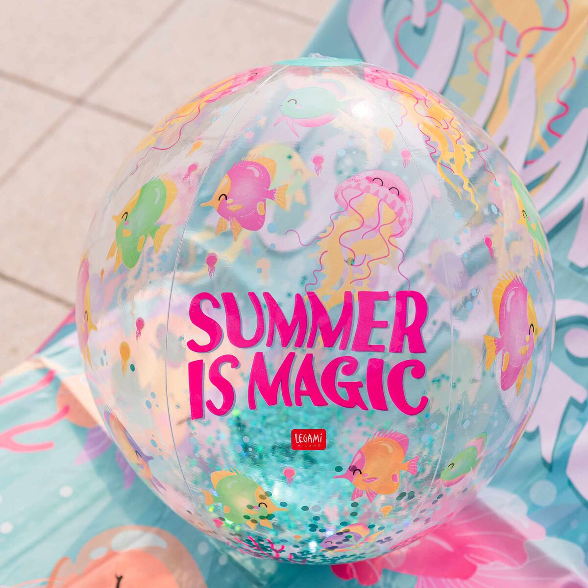 Ballon de Plage Gonflable Summer is Magic - Glitter Beach Ball