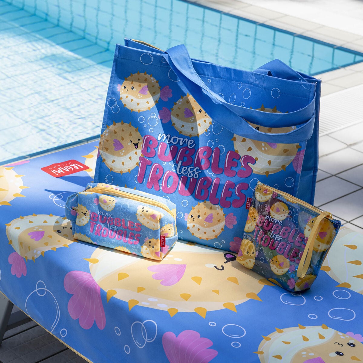 Pochette de Plage Pufferfish - Beach Pouch