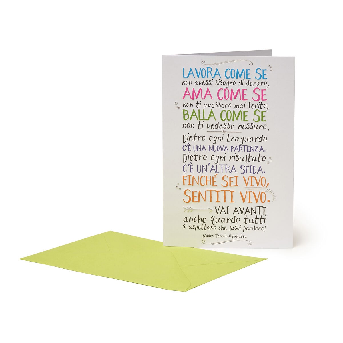 Carte de Vœux - Citation - Mère Teresa de Calcutta