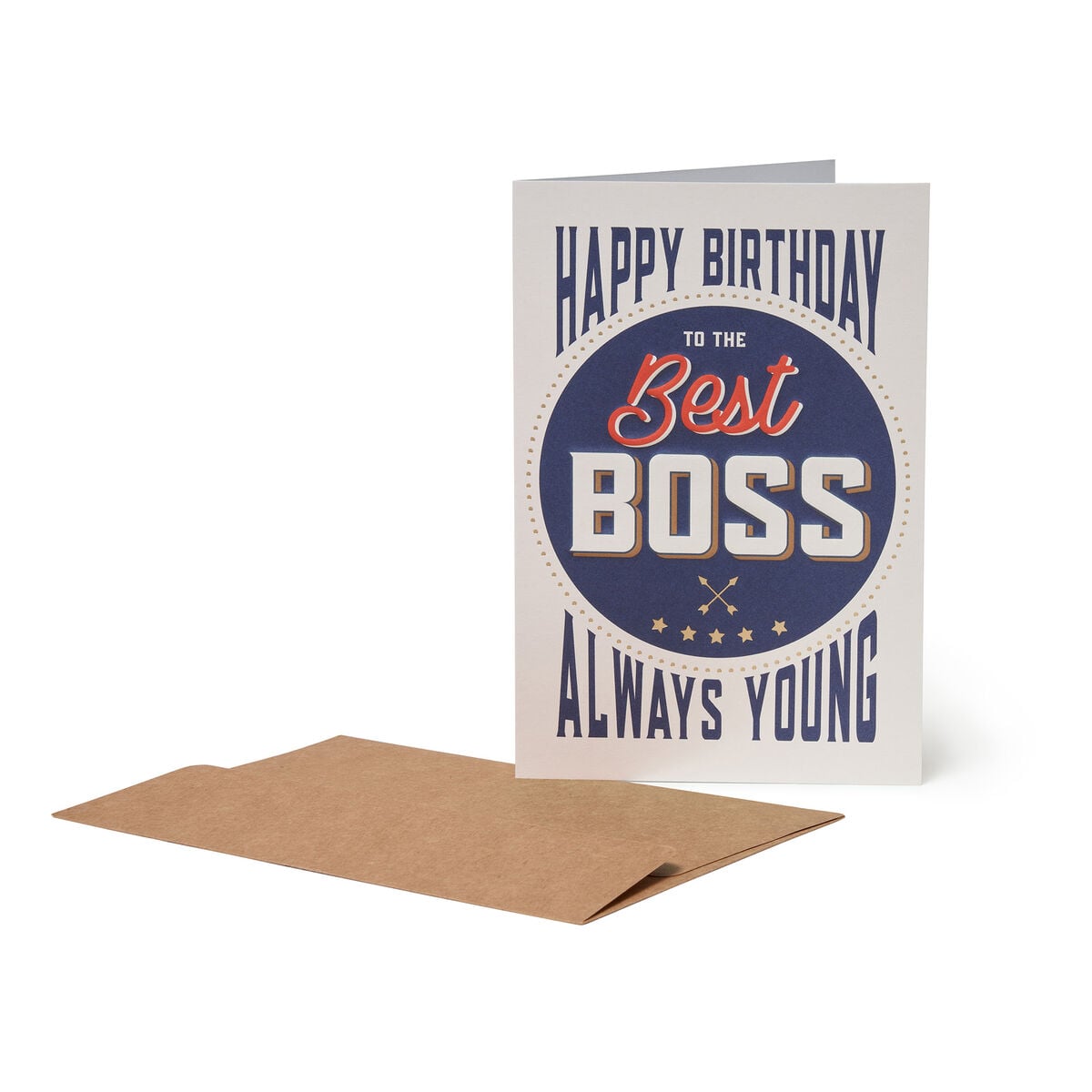 Carte de Vœux Anniversaire Boss - Carte de voeux
