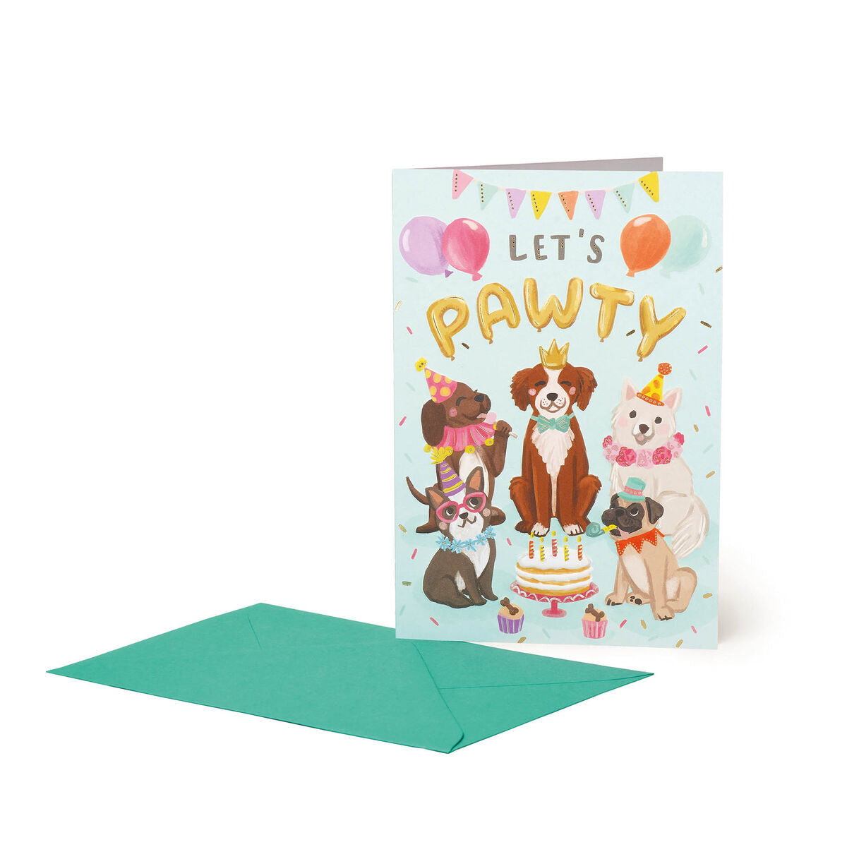 Carte d'anniversaire - Grande - Carte de voeux - Let ès Pawty