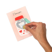 Carte de Vœux à Gratter I Love You - Heart - Scratch Off Card