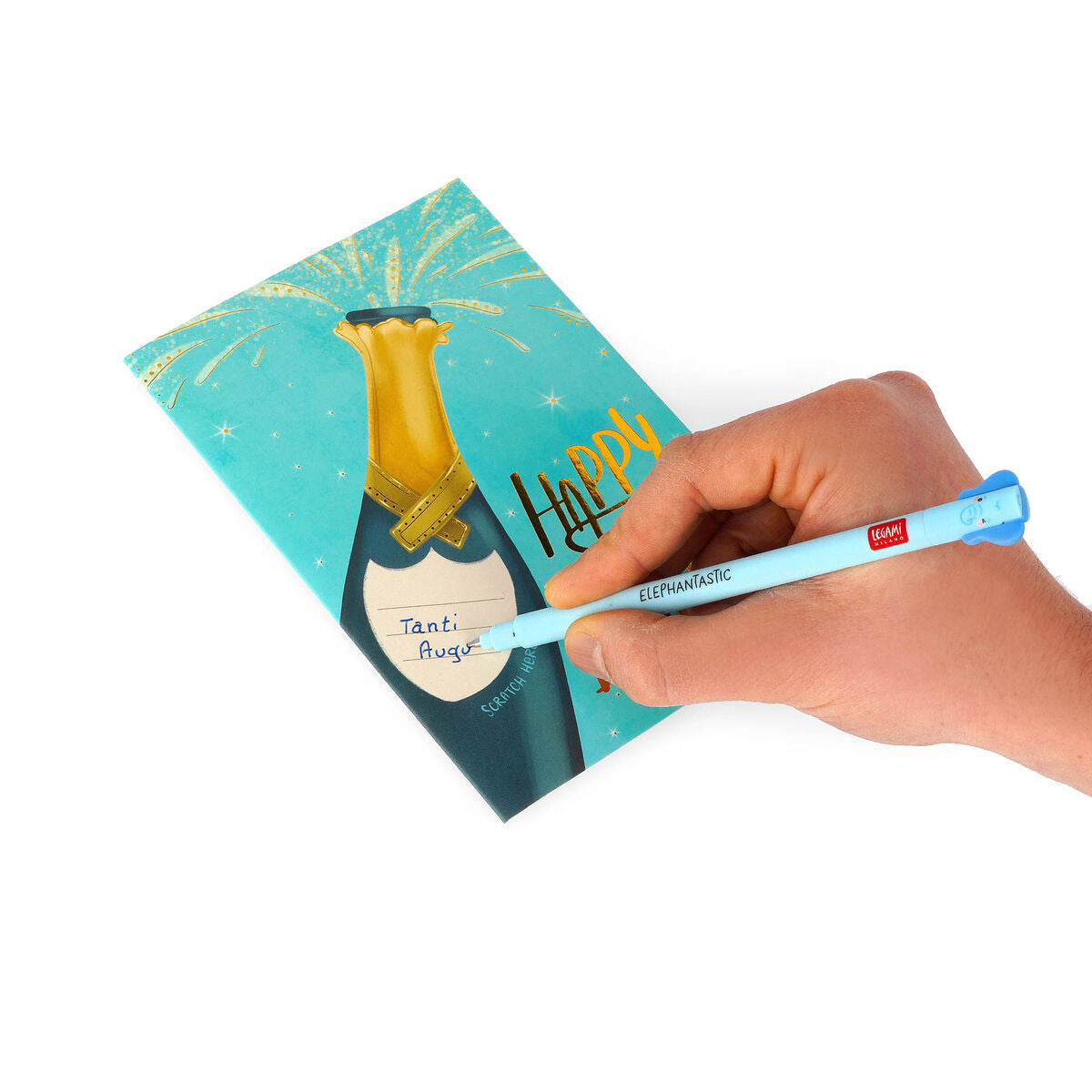 Carte de Vœux à Gratter Anniversaire Happy Birthday - Bottle - Scratch Off Card