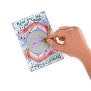 Carte de Vœux à Gratter Anniversaire Happy Birthday - Crystal Ball - Scratch Off Card