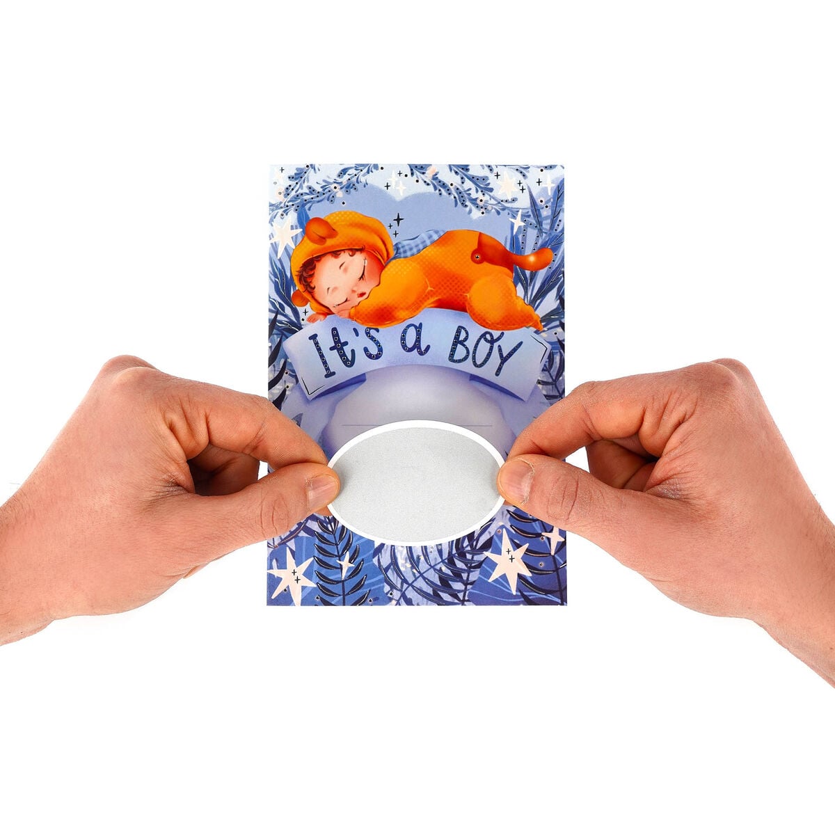 Carte de Vœux à Gratter de Naissance It's a Boy - Scratch Off Card