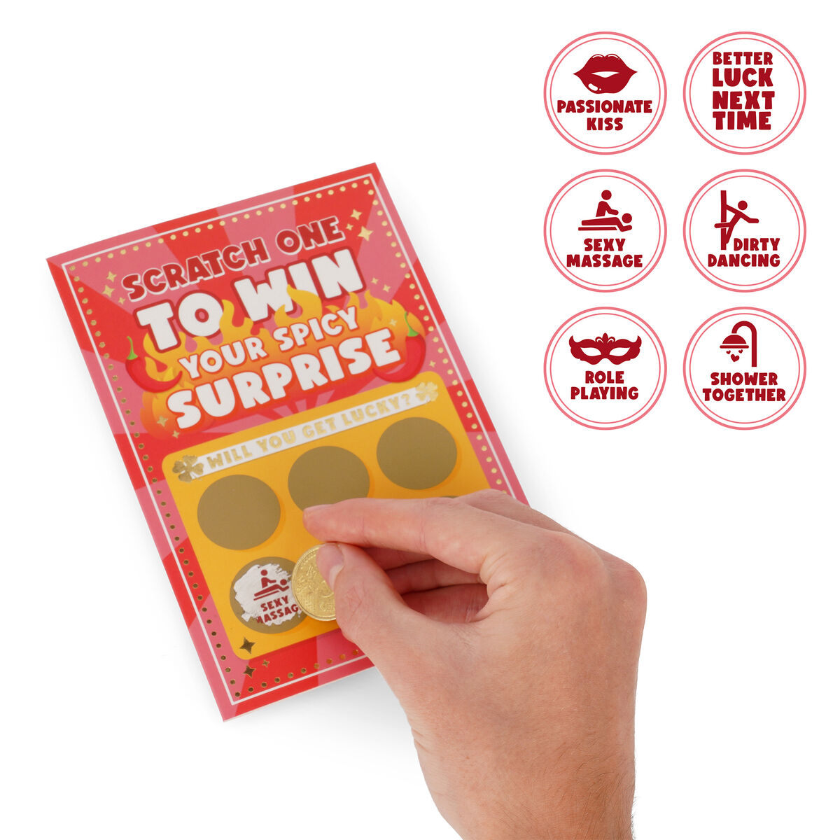 Carte de Vœux à Gratter Spicy - Scratch Off Card
