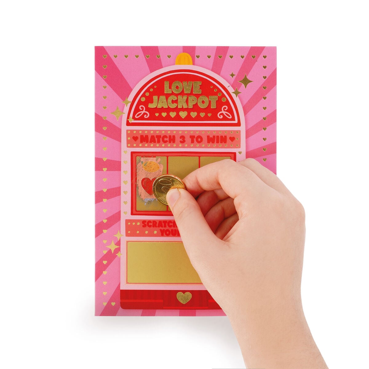 Carte de Vœux à Gratter - Love Jackpot