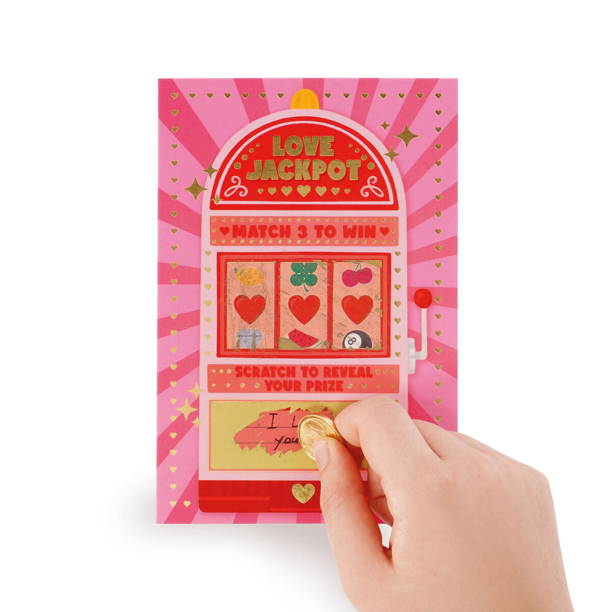Carte de Vœux à Gratter - Love Jackpot