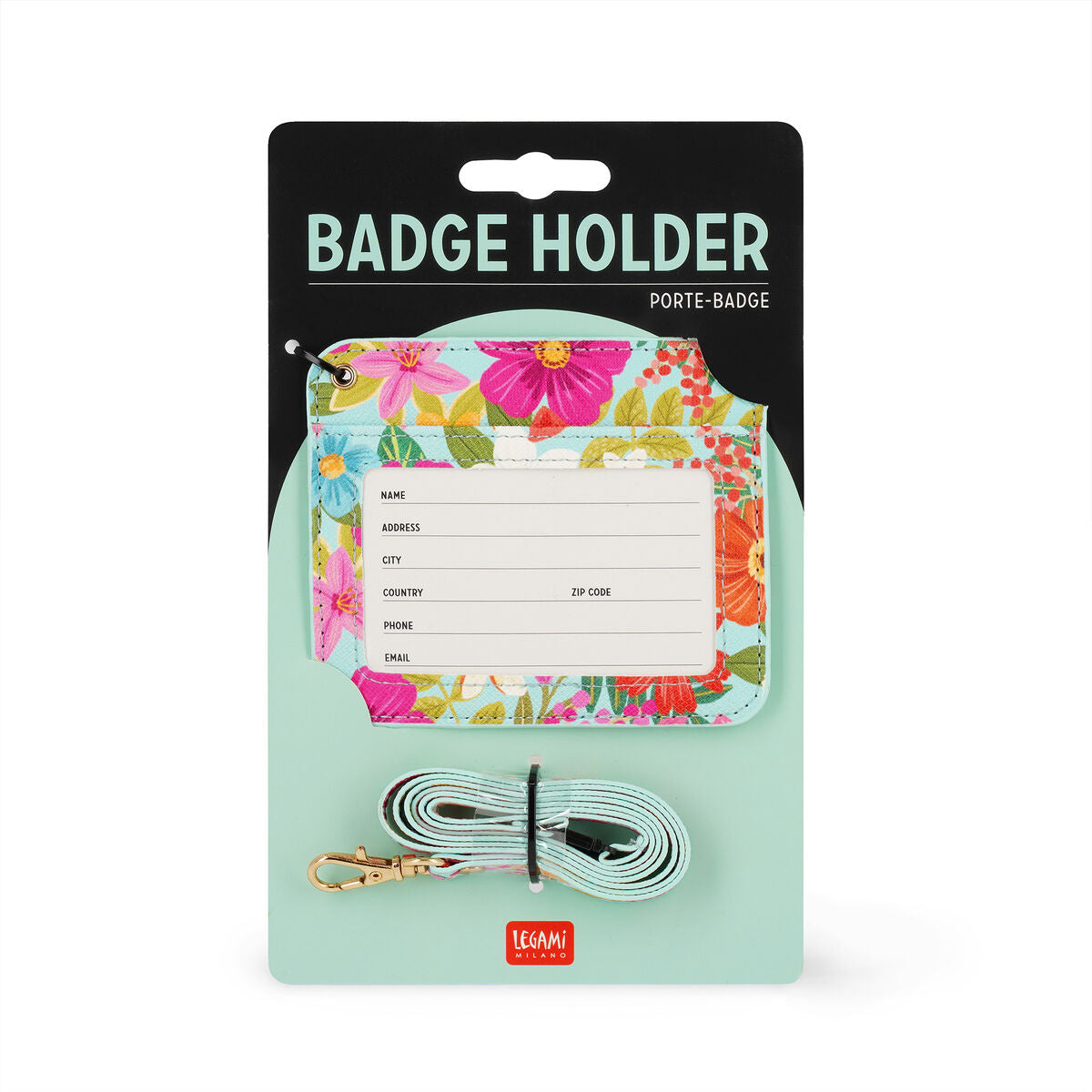 Porte-Badge Flowers - Badge Holder