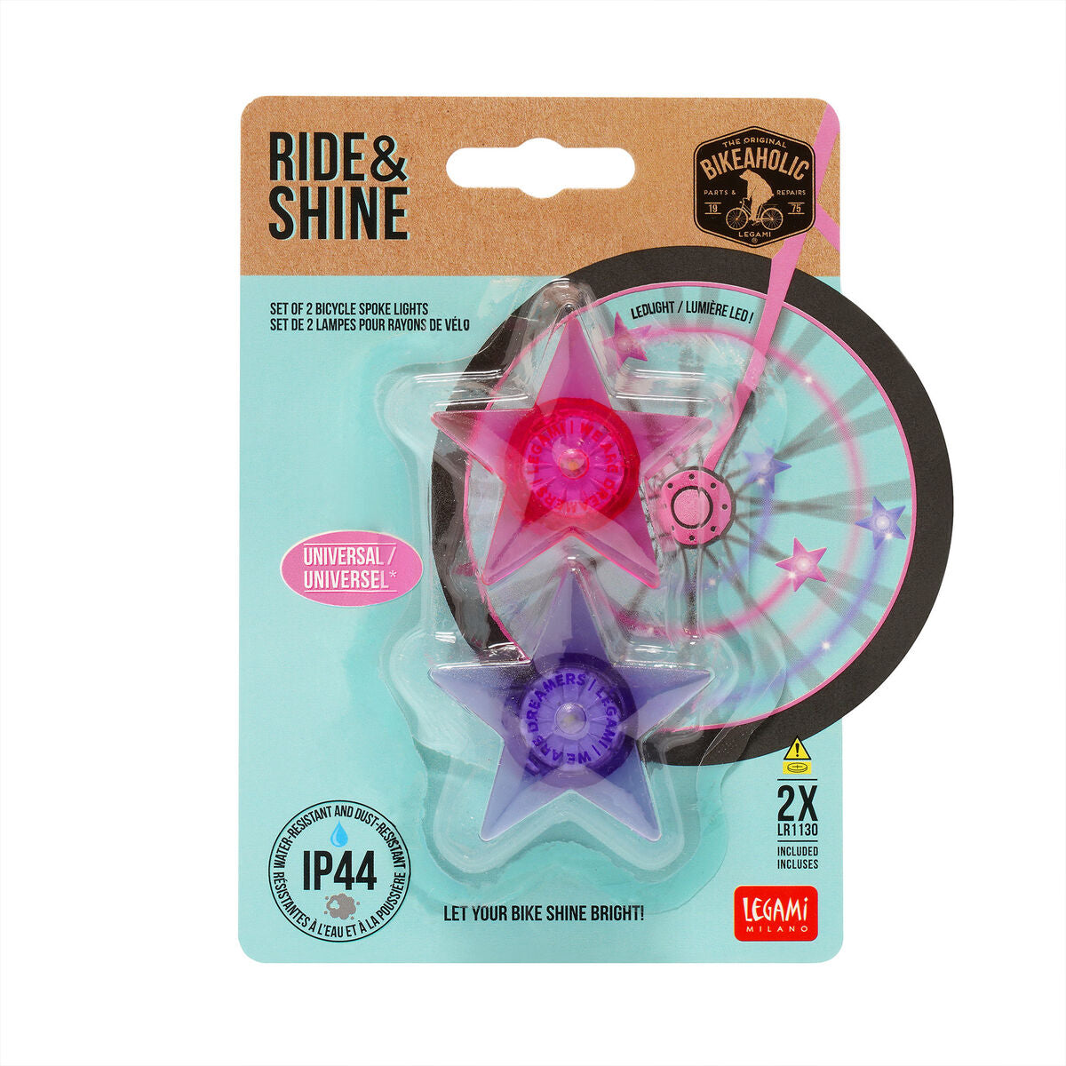 Set de 2 Lumières LED pour Rayons de Vélo - Unicorn - Ride & Shine