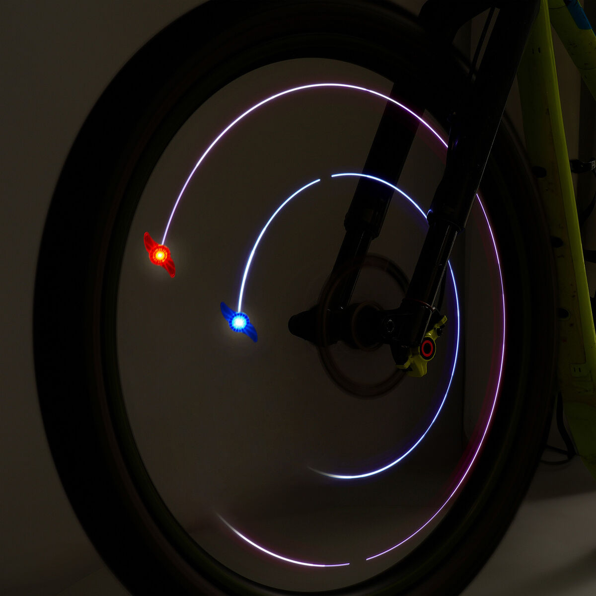 Set de 2 Lumières LED pour Rayons de Vélo - Space - Ride & Shine