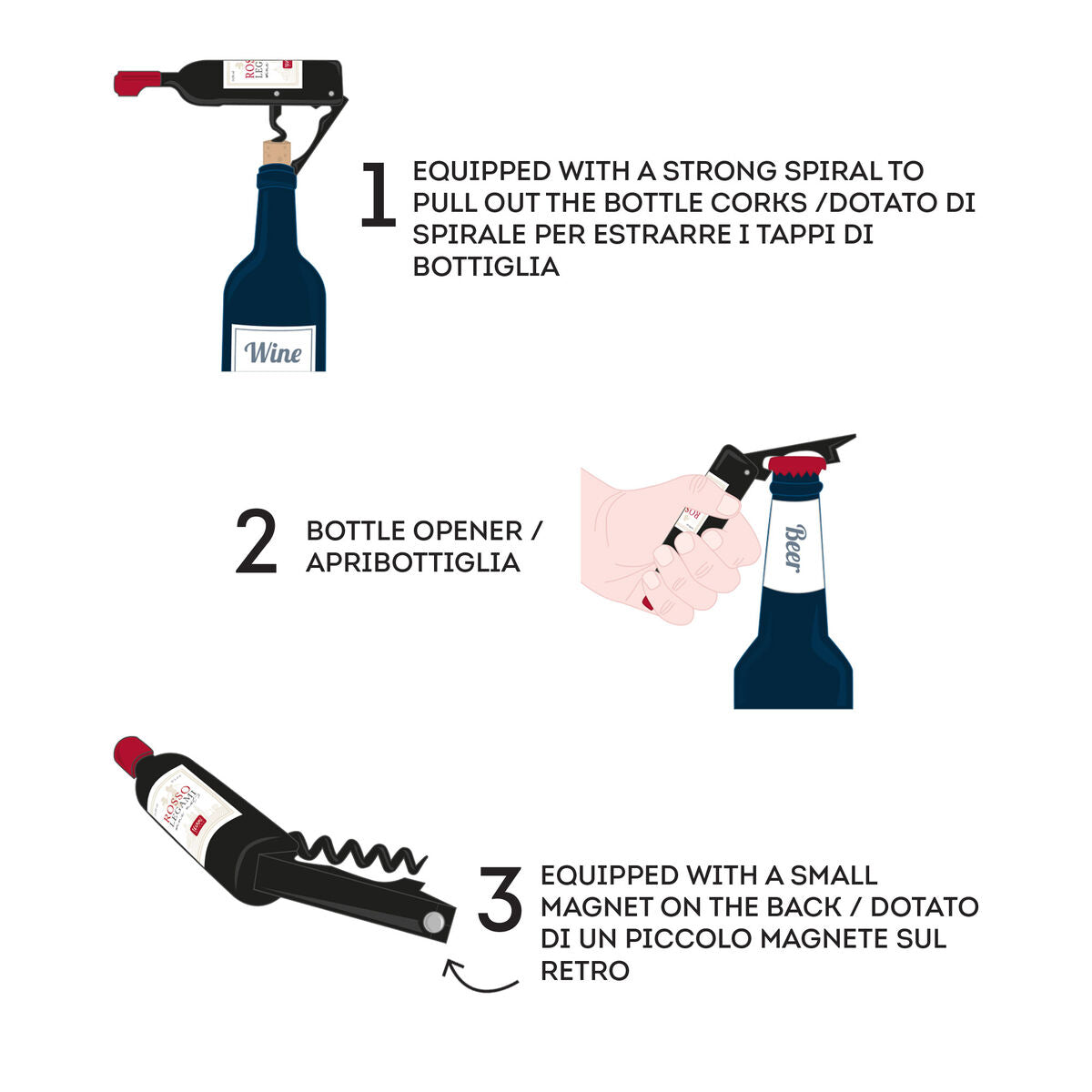 Ouvre-bouteille Wine Lover - Bottle Opener