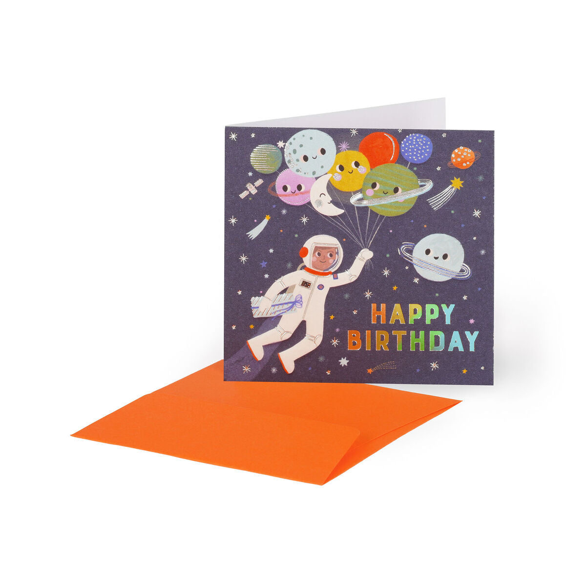 Carte d'anniversaire - Petit - Petite Carte de Salut - Ballons d'espace