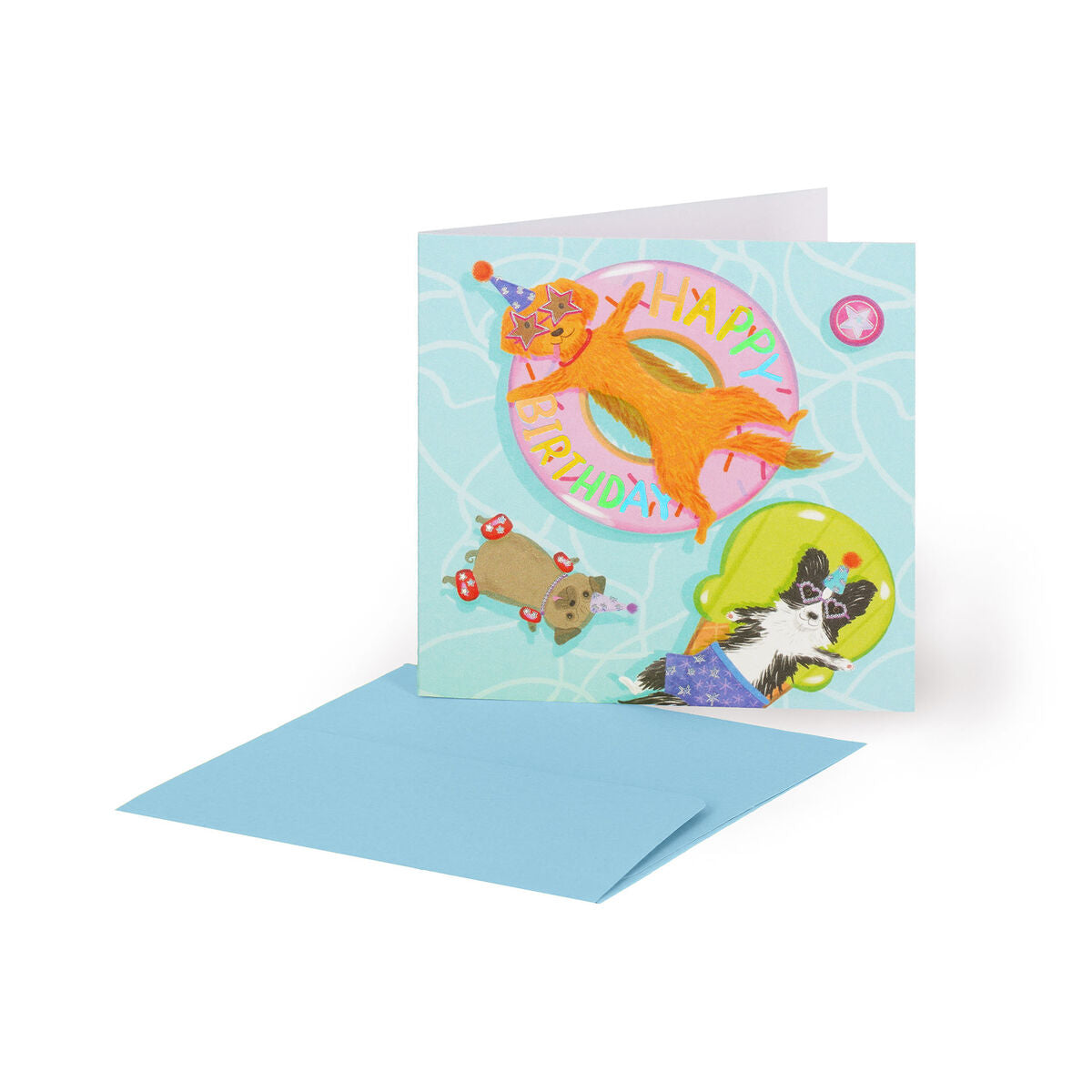 Carte d’anniversaire - Small - Small Greeting Card - Pool Dogs