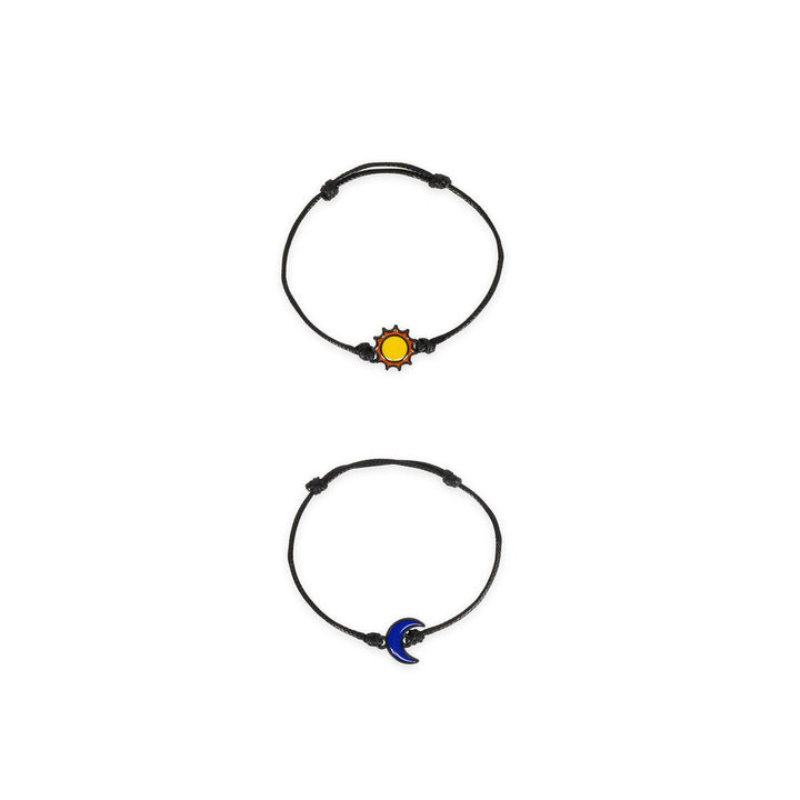 Set de 2 Bracelets - Soleil et Lune - Set de 2 Bracelets