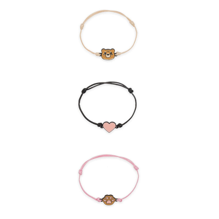 Set de 3 Bracelets - Ours en peluche - Ensemble de 3 Bracelets