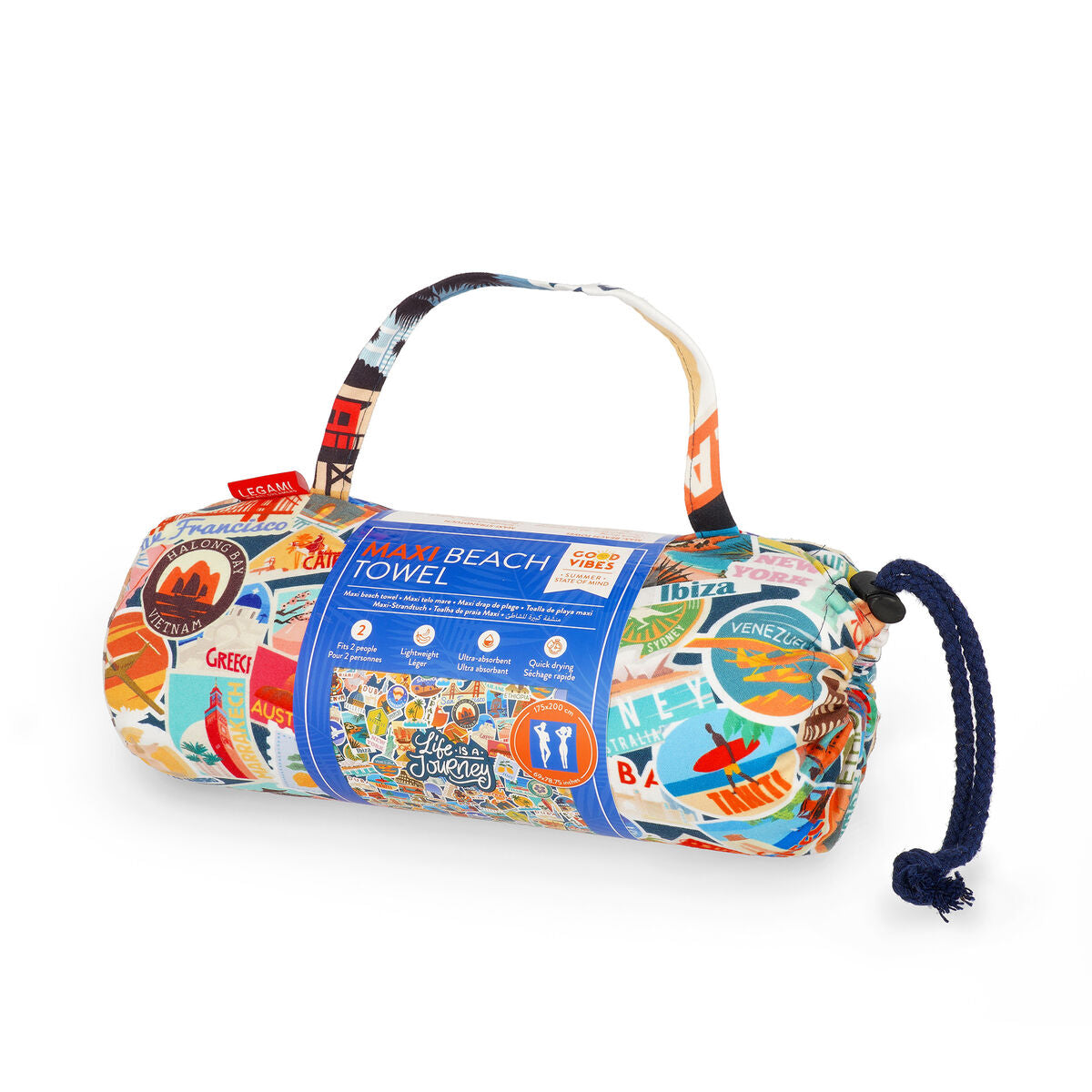 Drap de Plage Maxi Travel Stickers - Beach Towel