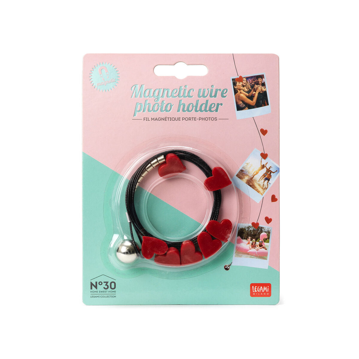 Guirlande Porte-Photos Magnétique - Heart - Magnetic Wire Photo Holder
