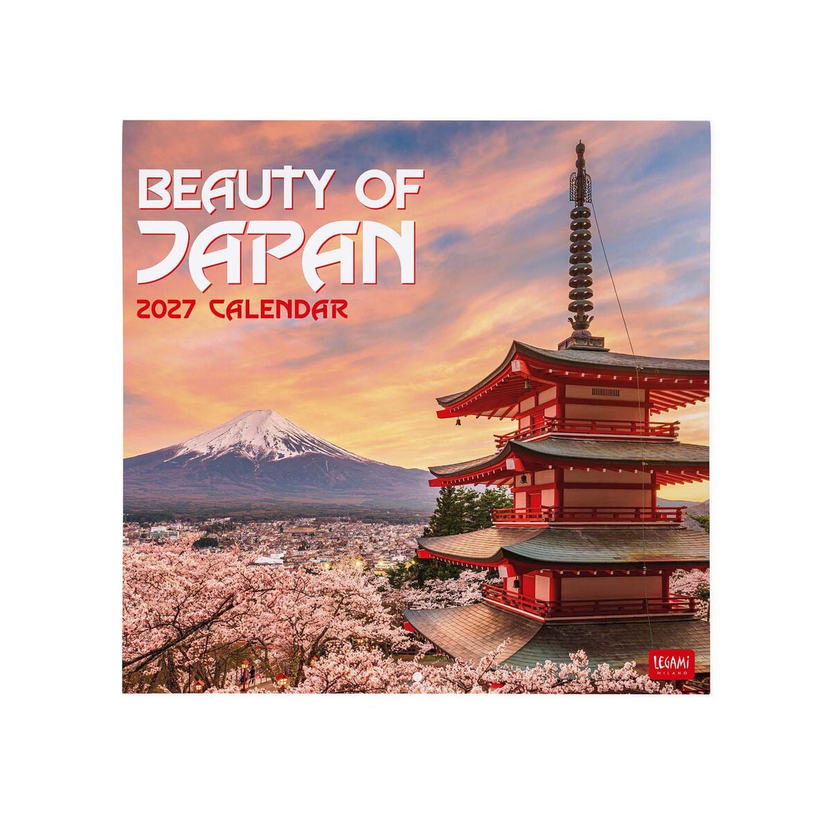 Calendrier Mural 2027 - 30 x 29 cm - Beauté du Japon
