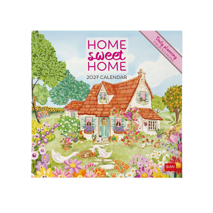 Calendrier Mural 2027 - 30 x 29 cm - Maison Sweet Home