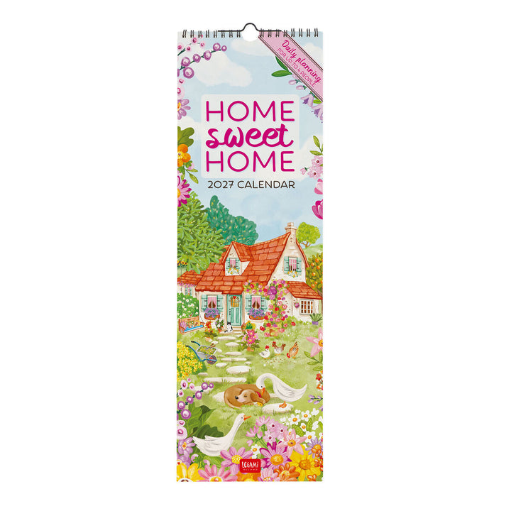Calendrier Mural 2027 - 16 x 49 cm - Maison Sweet Home