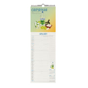 Calendrier Mural 2027 - 16 x 49 cm - Cheers