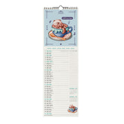 Calendrier Mural 2027 - 16 x 49 cm - Cutie Foodie