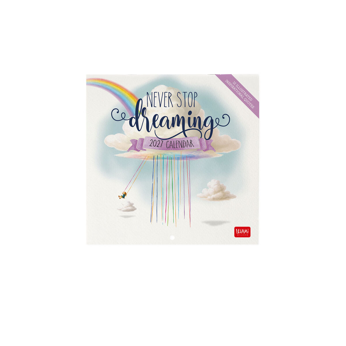 Calendrier Mural 2027 - 18 x 18 cm - Aphorismes
