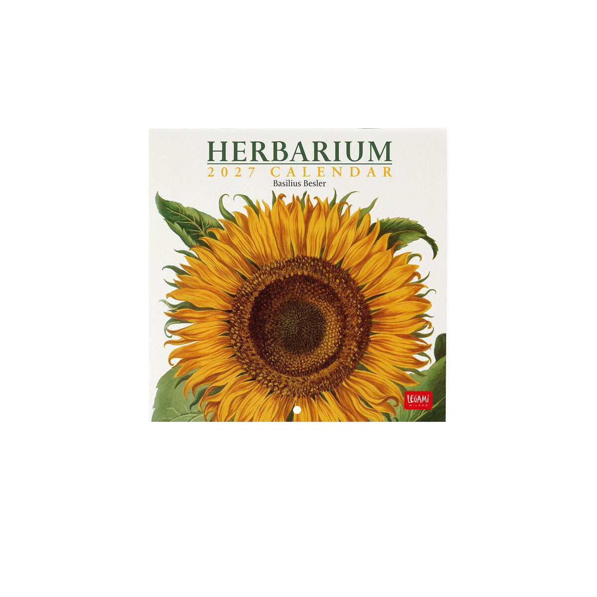 Calendrier Mural 2027 - 18 x 18 cm - Herbier