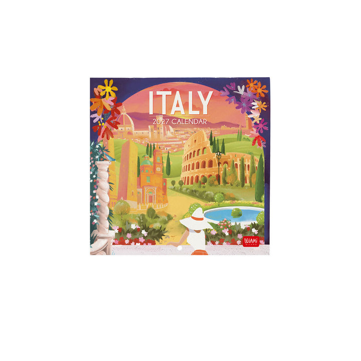 Calendrier Mural 2027 - 18 x 18 cm - Italie