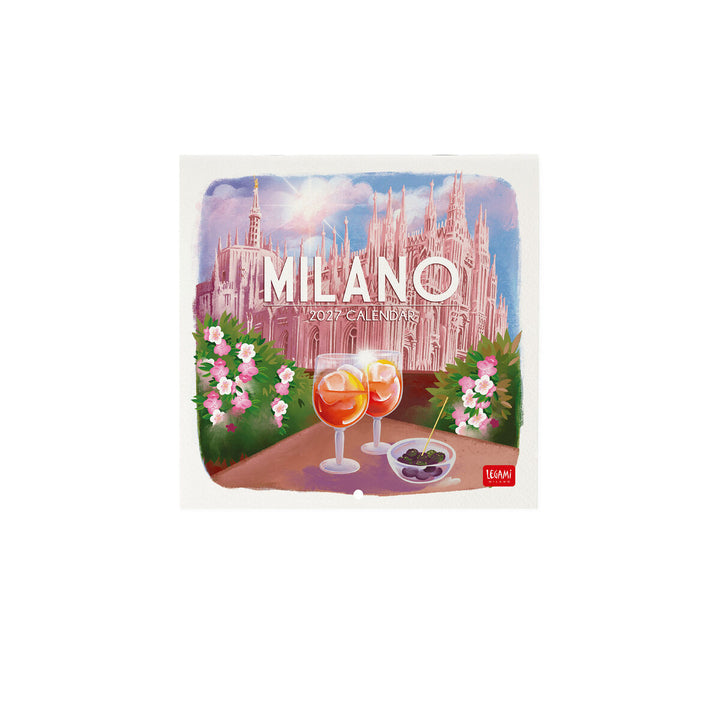 Calendrier Mural 2027 - 18 x 18 cm - Milano