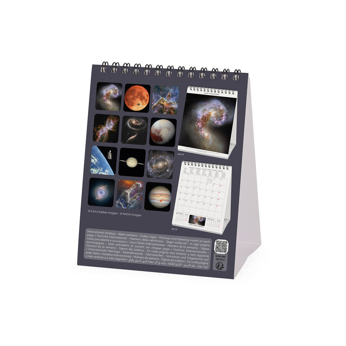 Calendrier de Table 2027 - 12 x 14,5 cm - Beyond Infinity
