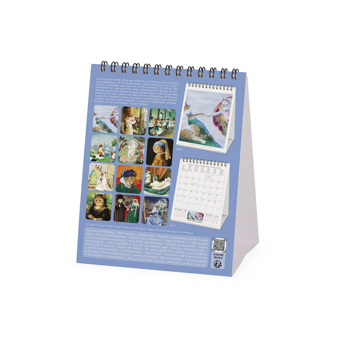Calendrier de Table 2027 - 12 x 14,5 cm - Mastercats