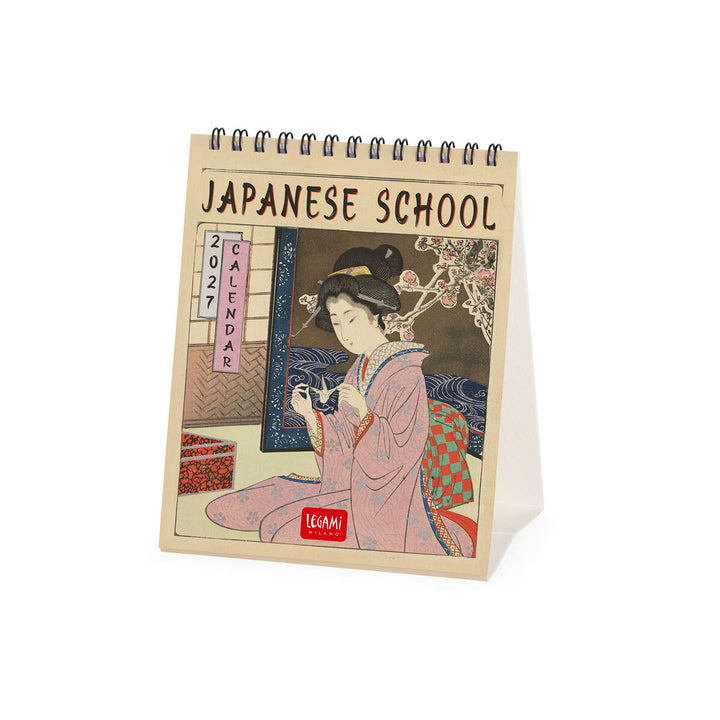 Calendrier de Tableau 2027 - 12 x 14,5 cm - École japonaise