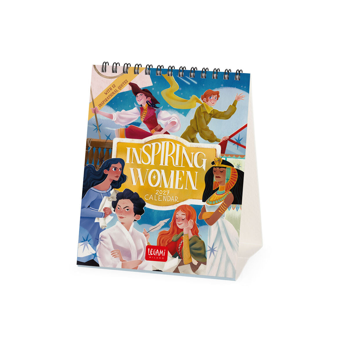 Calendrier de Tableau 2027 - 12 x 14,5 cm - Femmes inspirantes