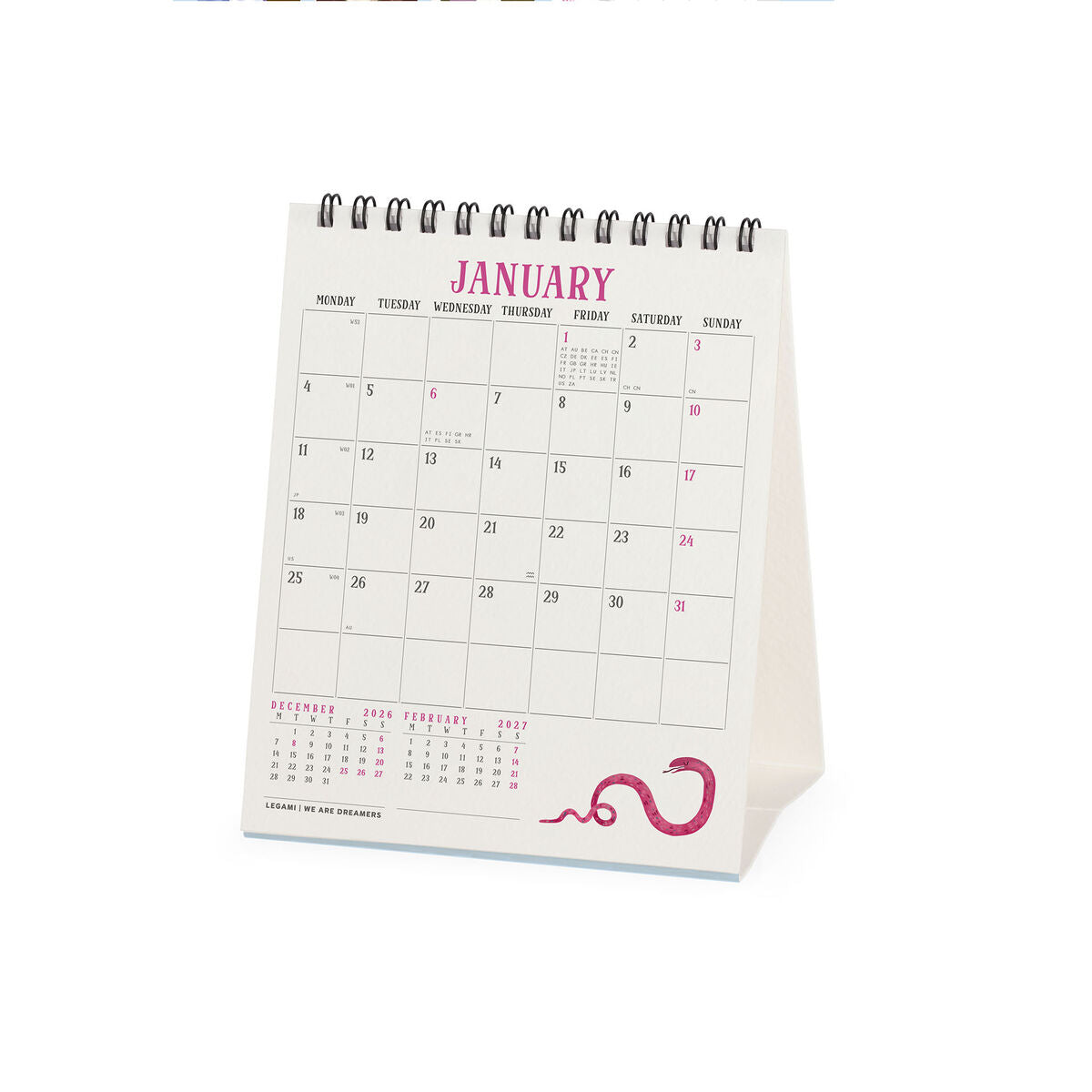 Calendrier de Table 2027 - 12 x 14,5 cm - Inspiring Women
