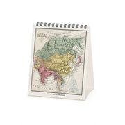 Calendrier de Table 2027 - 12 x 14,5 cm - Vintage Maps