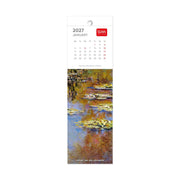 Calendrier Marque-page 2027 - 5,5 x 18 cm - Monet