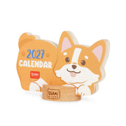 Calendrier avec base en bois - 2027